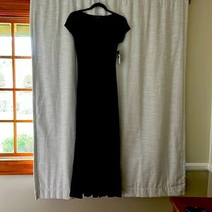 Lauren Ralph Lauren cotton long black dress NWT